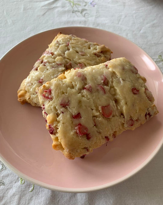 Rhubarb Scones