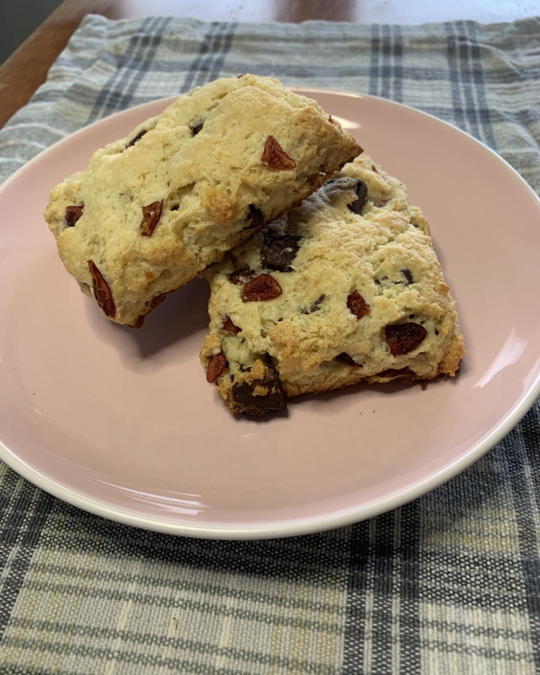 Cherry Chocolate Chip Scones