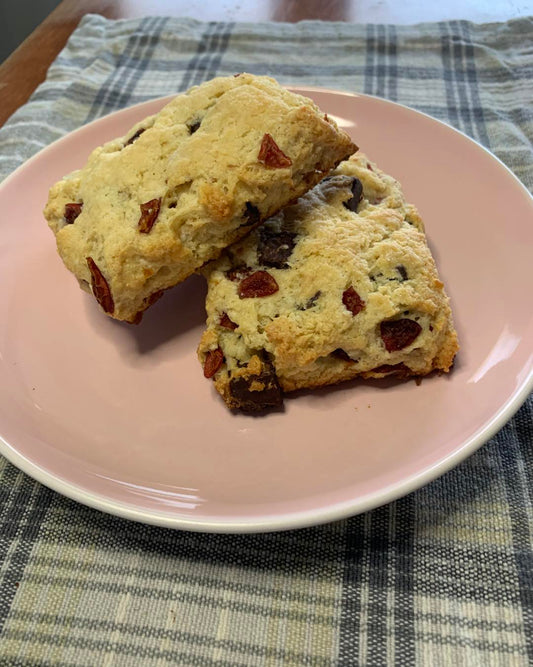Cherry Chocolate Chip Scones